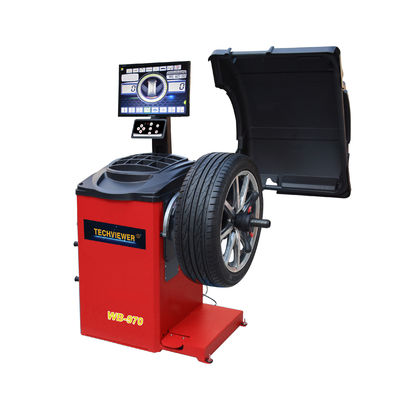गुणवत्ता  Low  Speed 140RPM 28" rim Auto Wheel Balancing Machine Vertical Type फैक्टरी