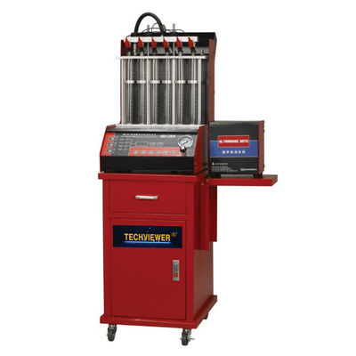 गुणवत्ता  Ultrasonic Auto Fuel Injector Tester And Cleaner 6 Nozzle For Vehicle फैक्टरी